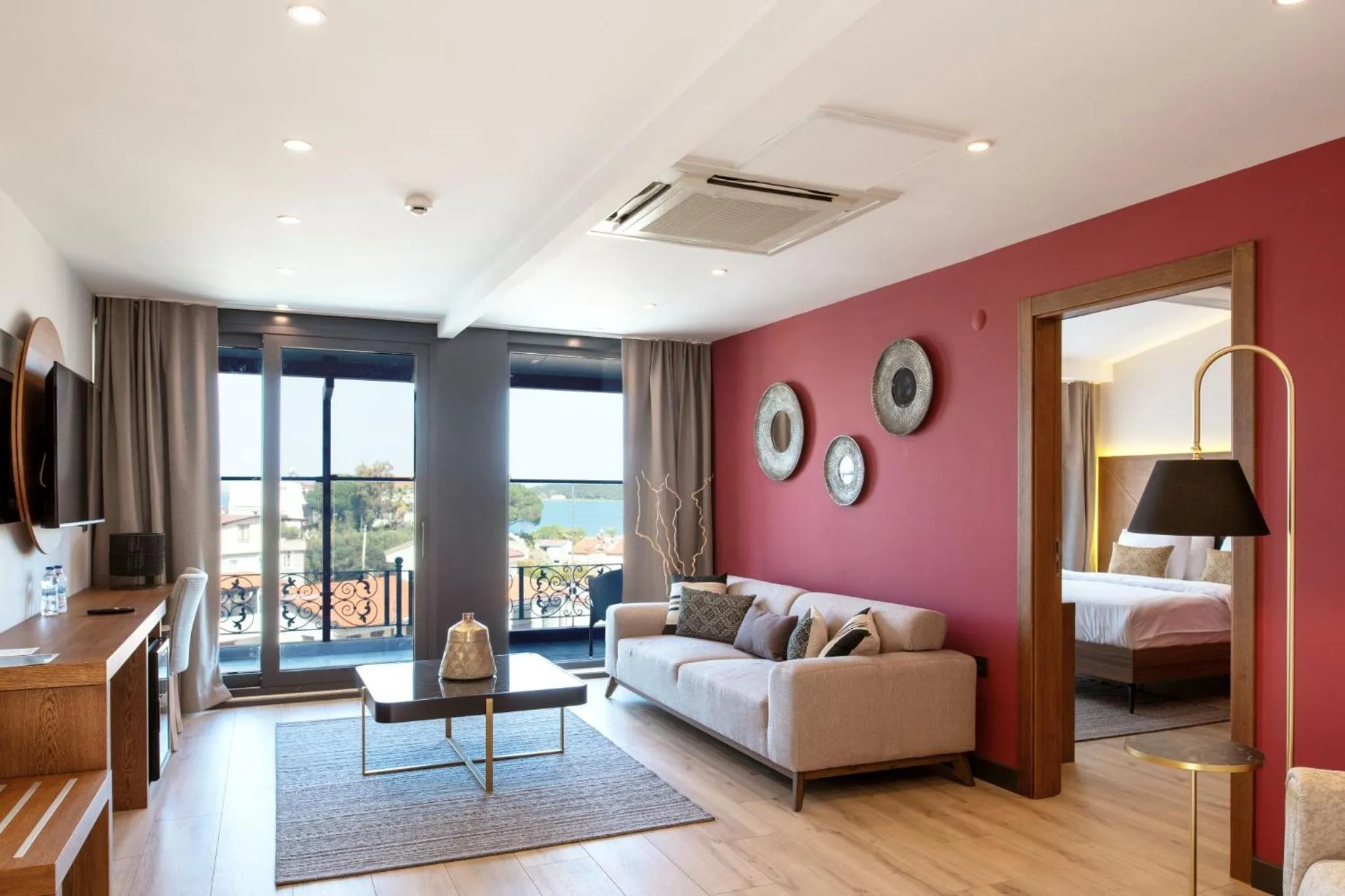 Bed in Maison Vourla Hotel