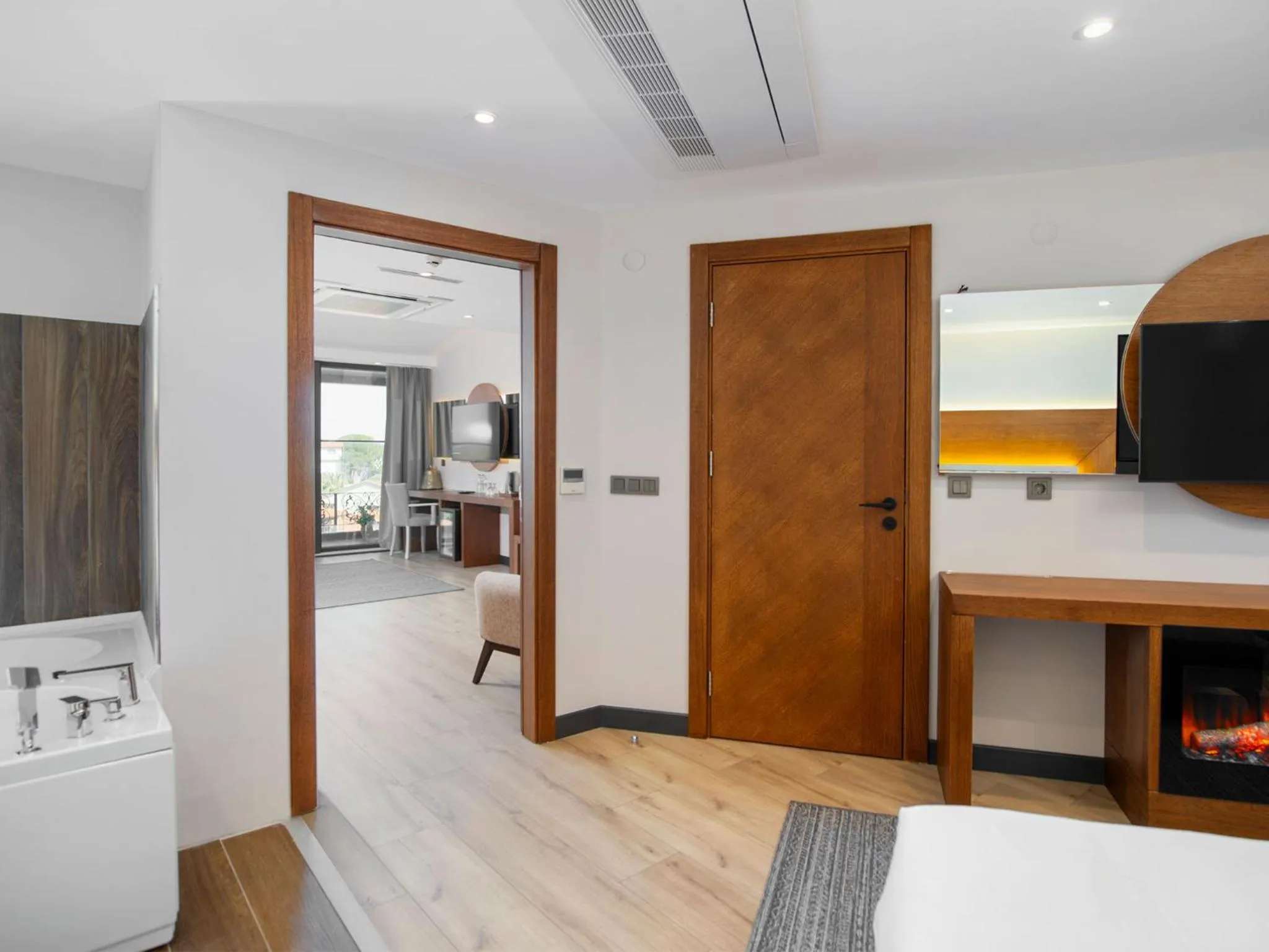 Bed in Maison Vourla Hotel