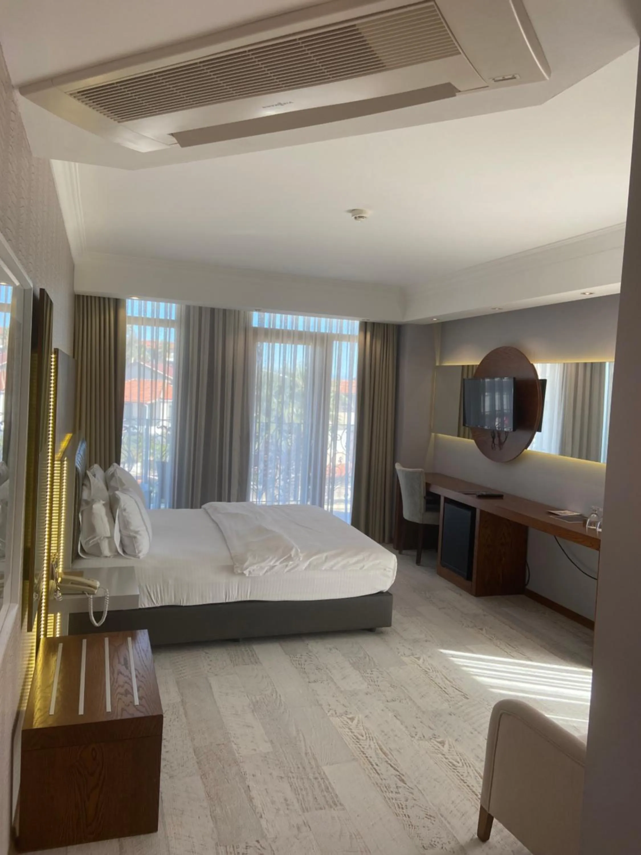 Bed in Maison Vourla Hotel