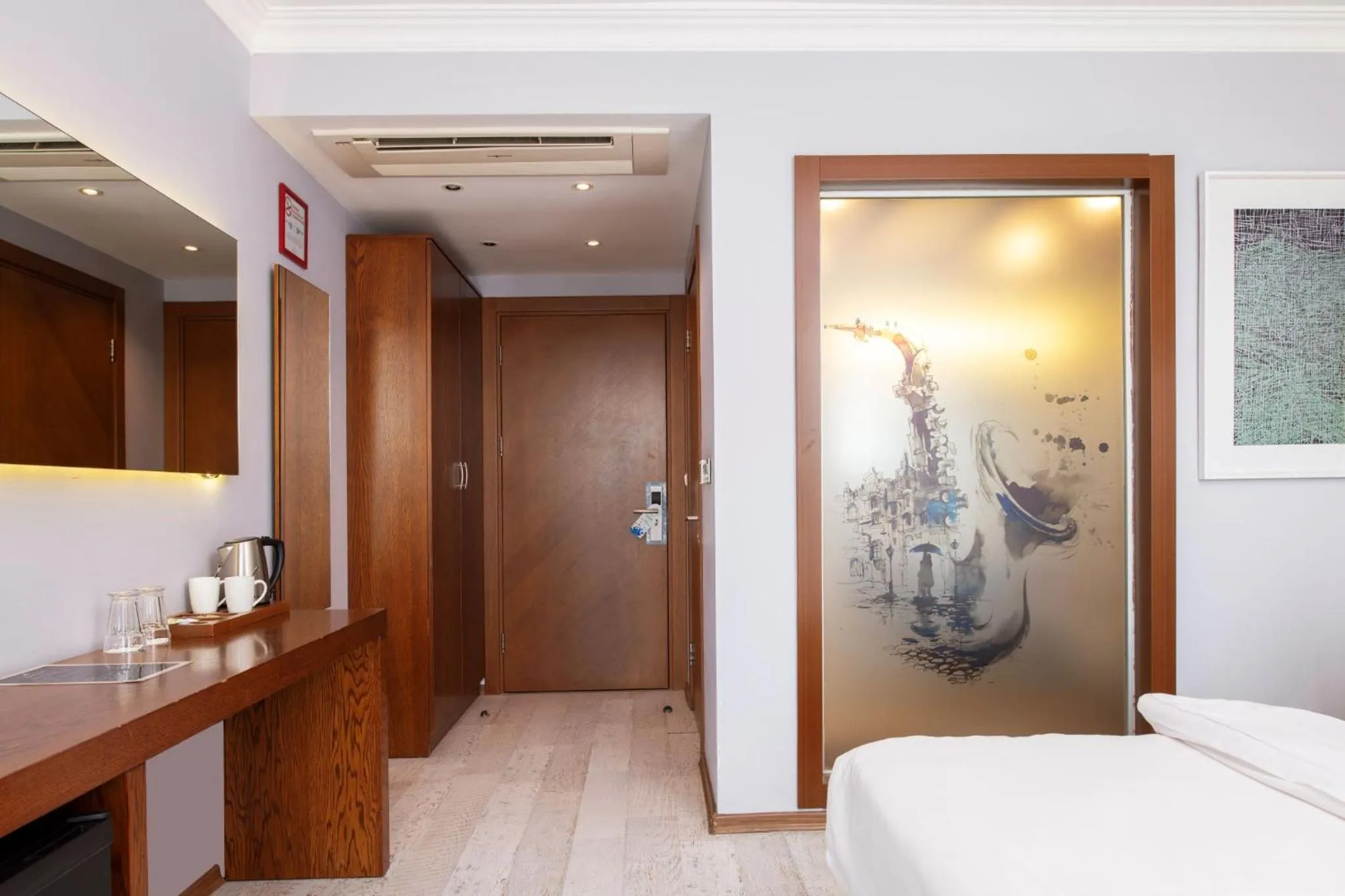 Bed in Maison Vourla Hotel