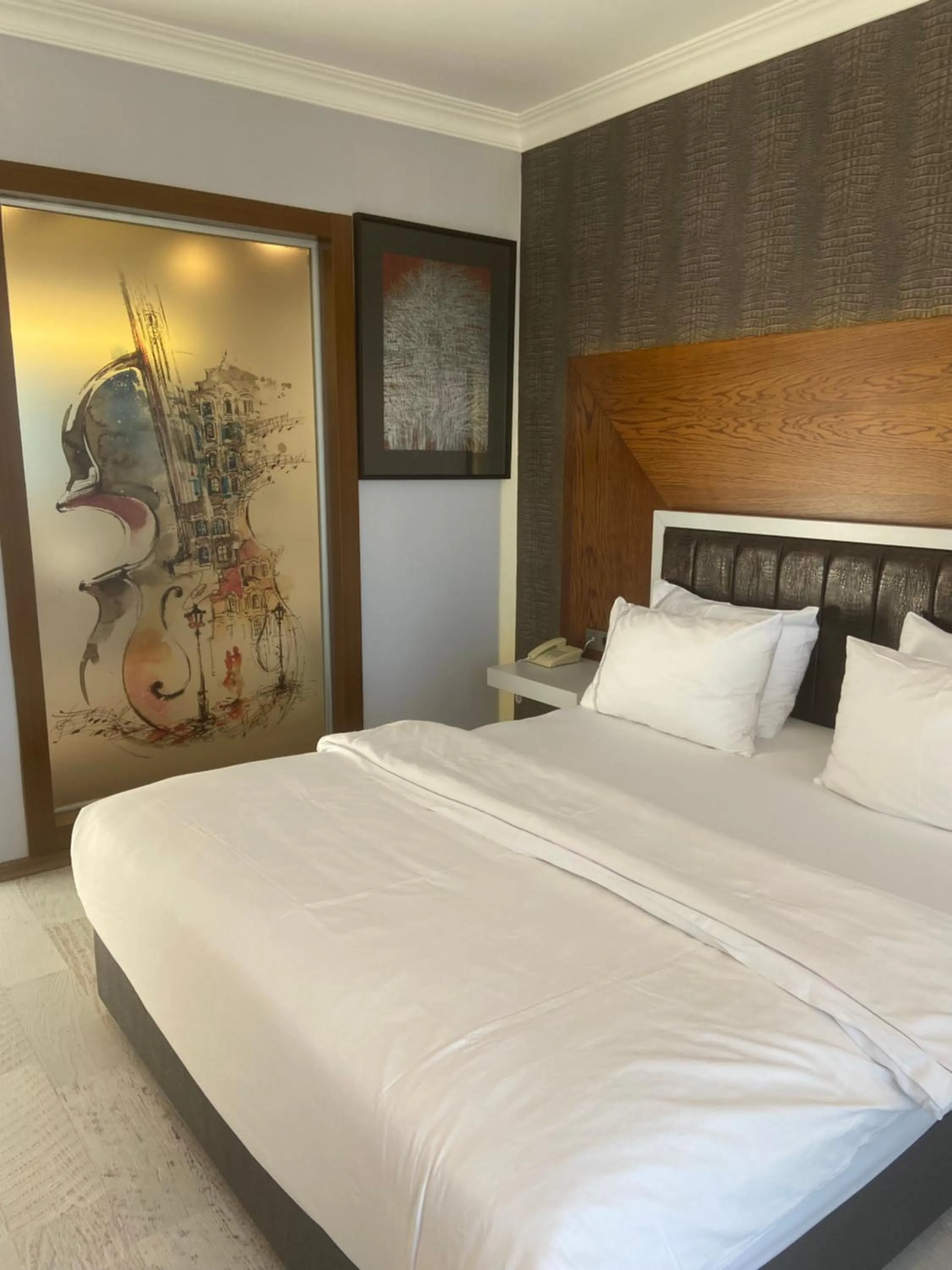 Bed in Maison Vourla Hotel