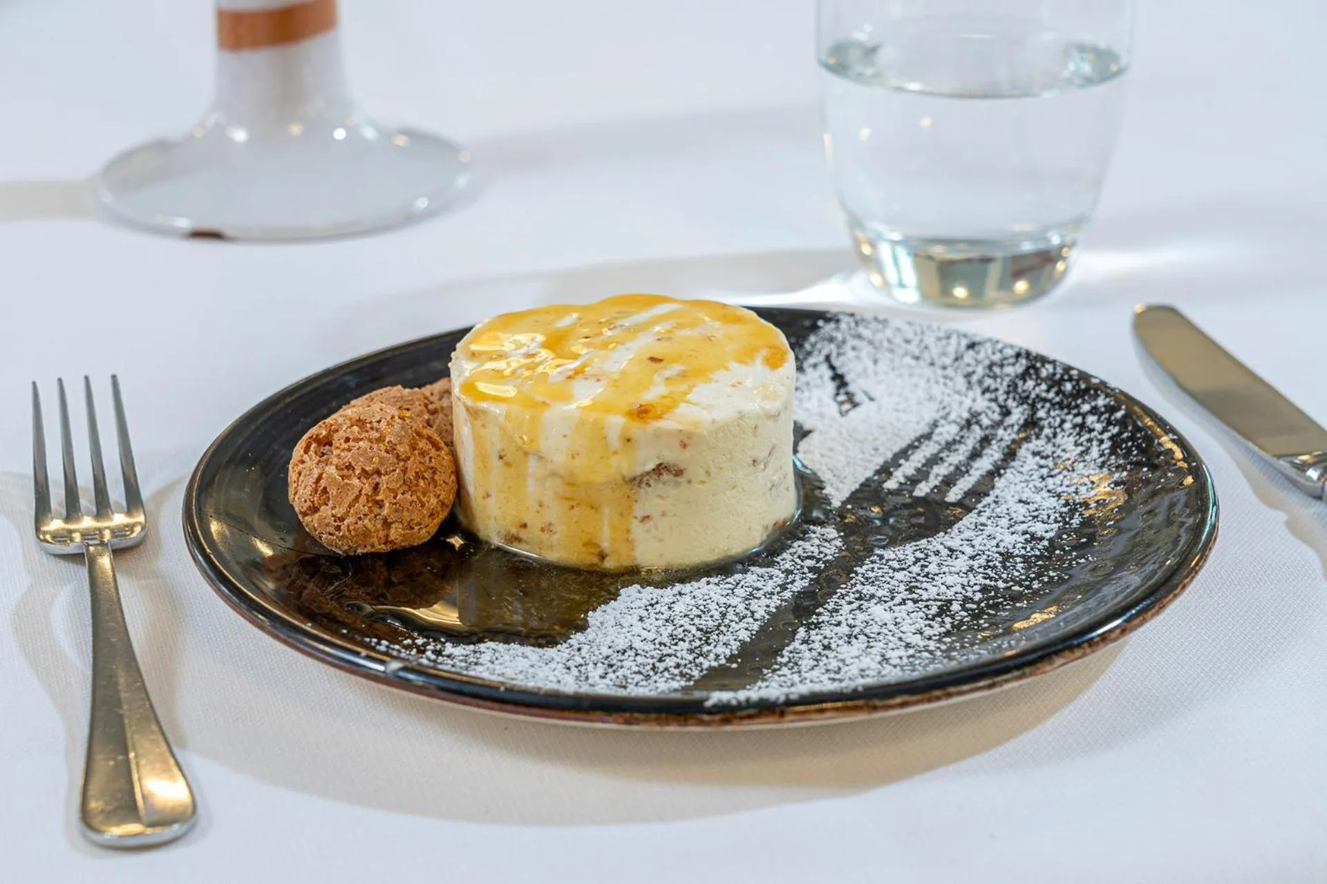 Food close-up in Sky Pool Hotel Sole Garda