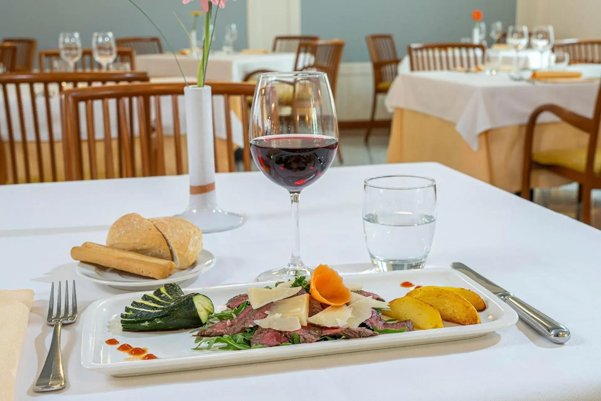 Food close-up in Sky Pool Hotel Sole Garda