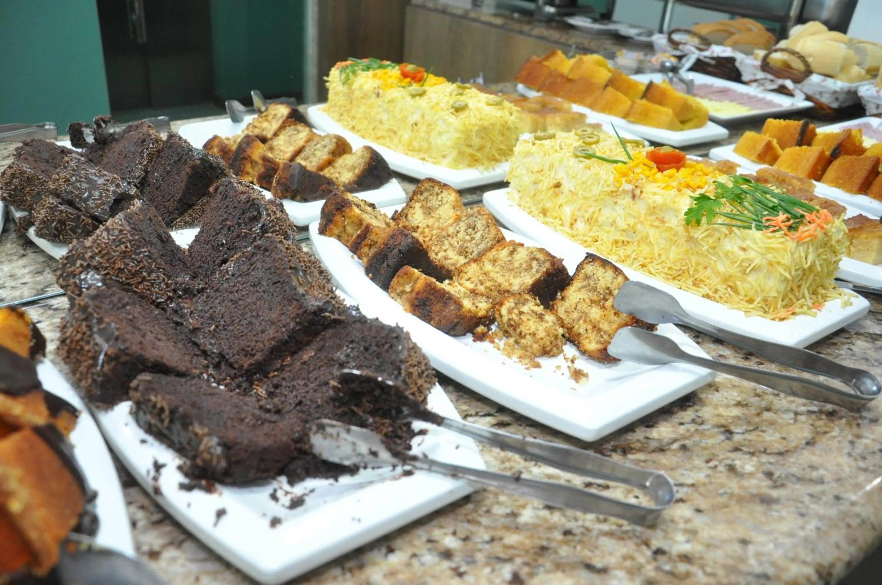 Buffet breakfast in Bonjour Hotel