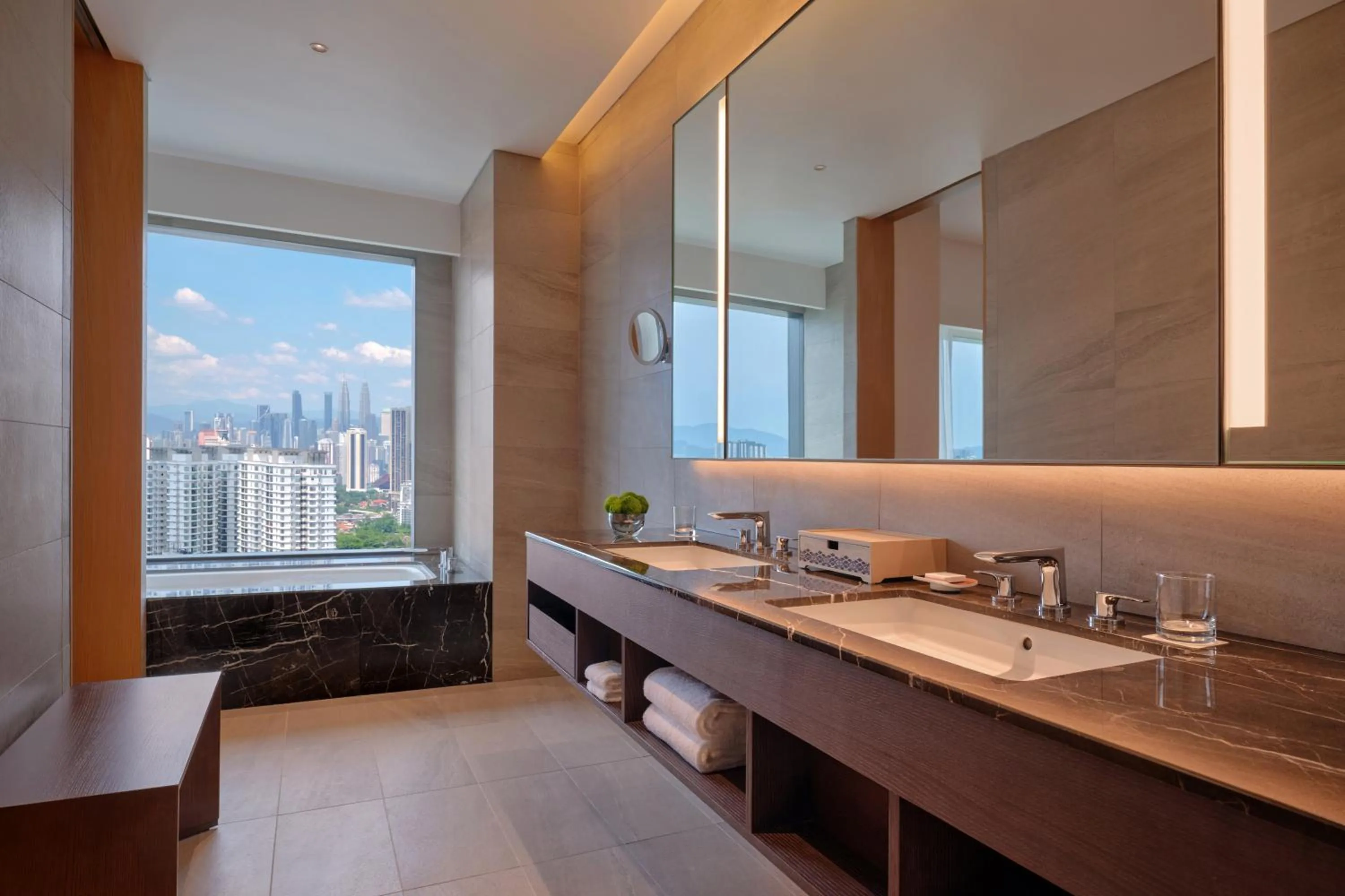 Bathroom in Hyatt Regency Kuala Lumpur at KL Midtown