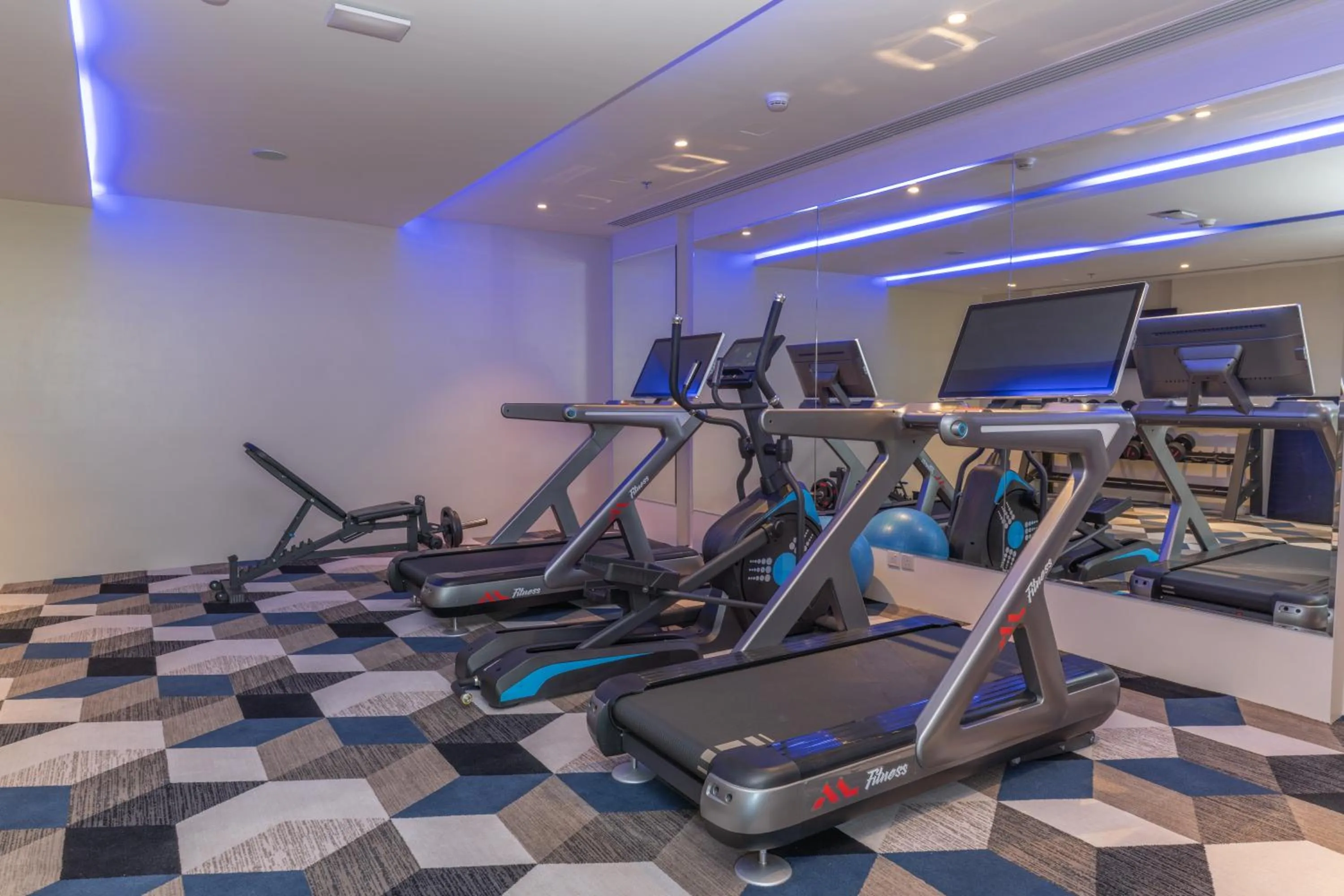 Fitness centre/facilities in Casa Diora Hotel Al Rawdah