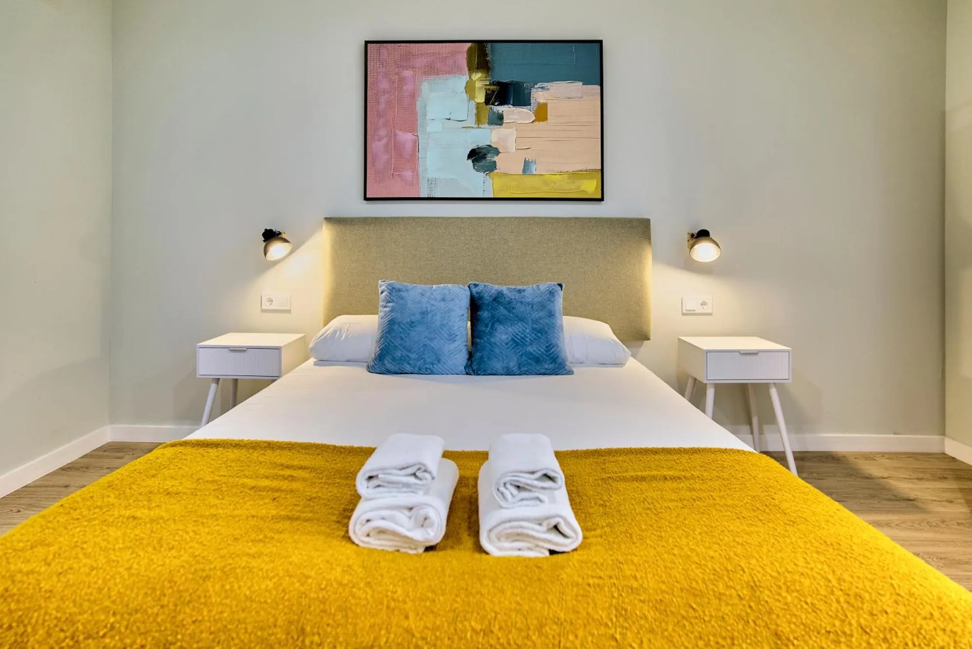 Bed in Apartamentos Olivia by gaiarooms