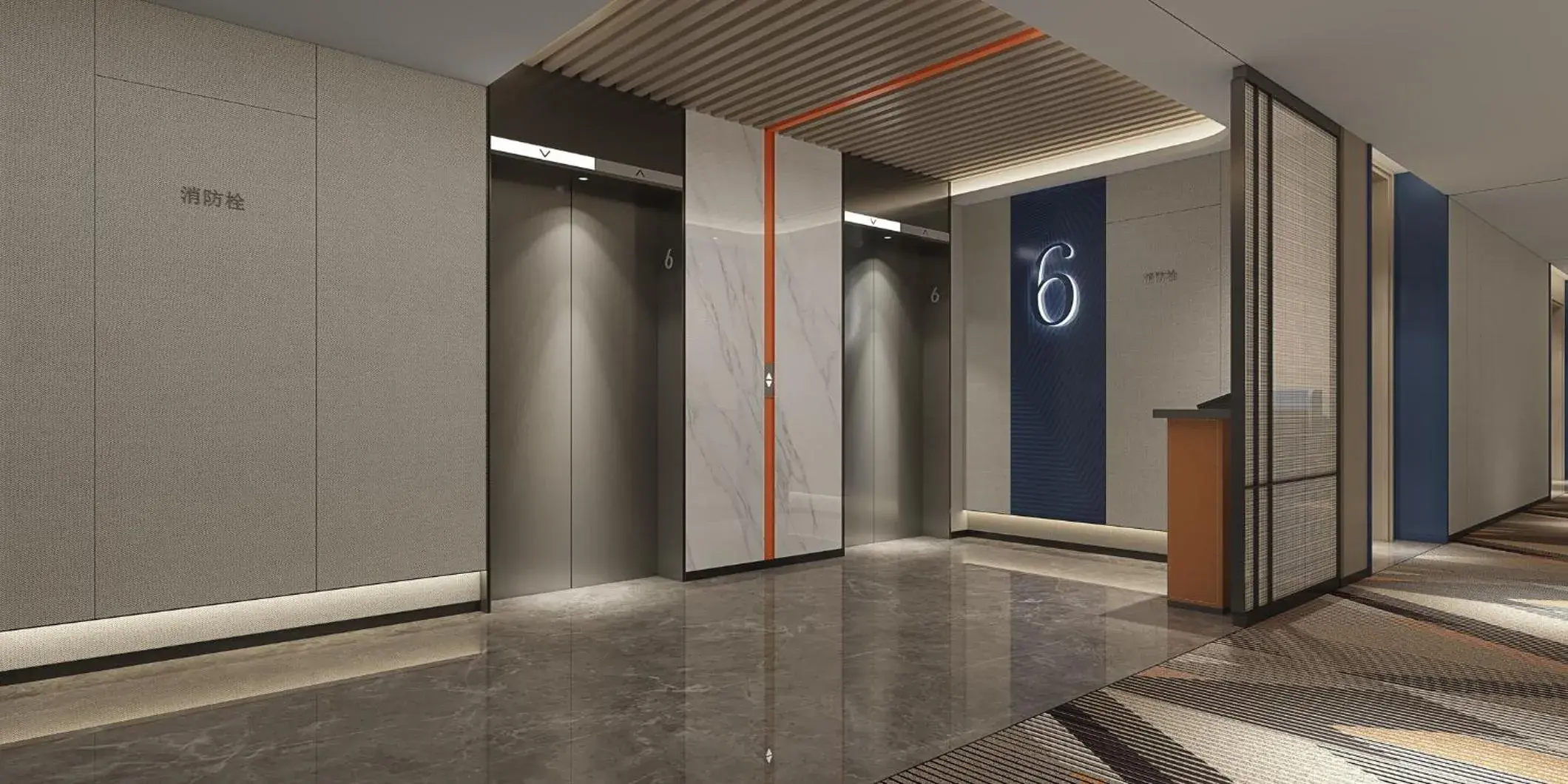 Lobby or reception in Holiday Inn Express Qingdao City Balcony by IHG Lobby or reception in Holiday Inn Express Qingdao City Balcony by IHG