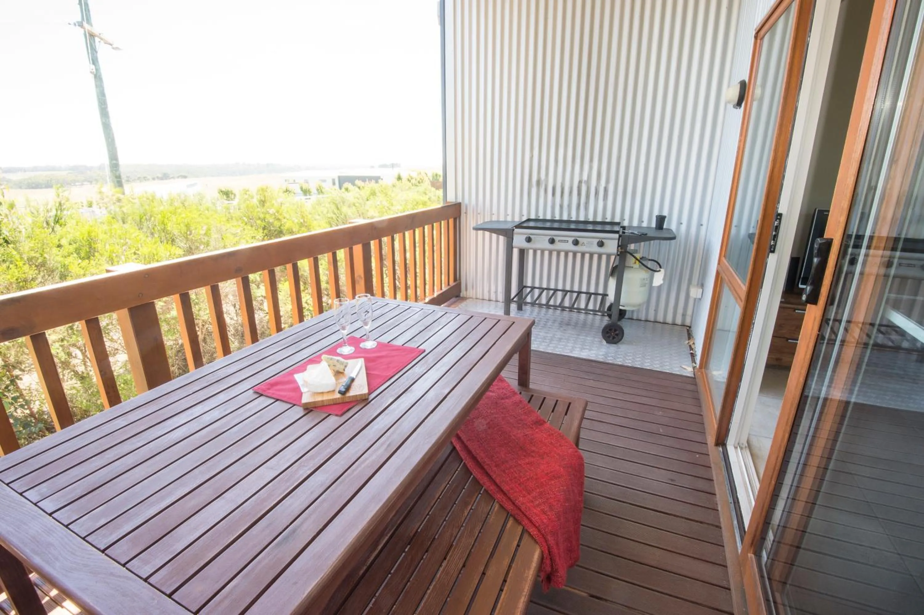 BBQ facilities in The Lakes Beachfront Holiday Park