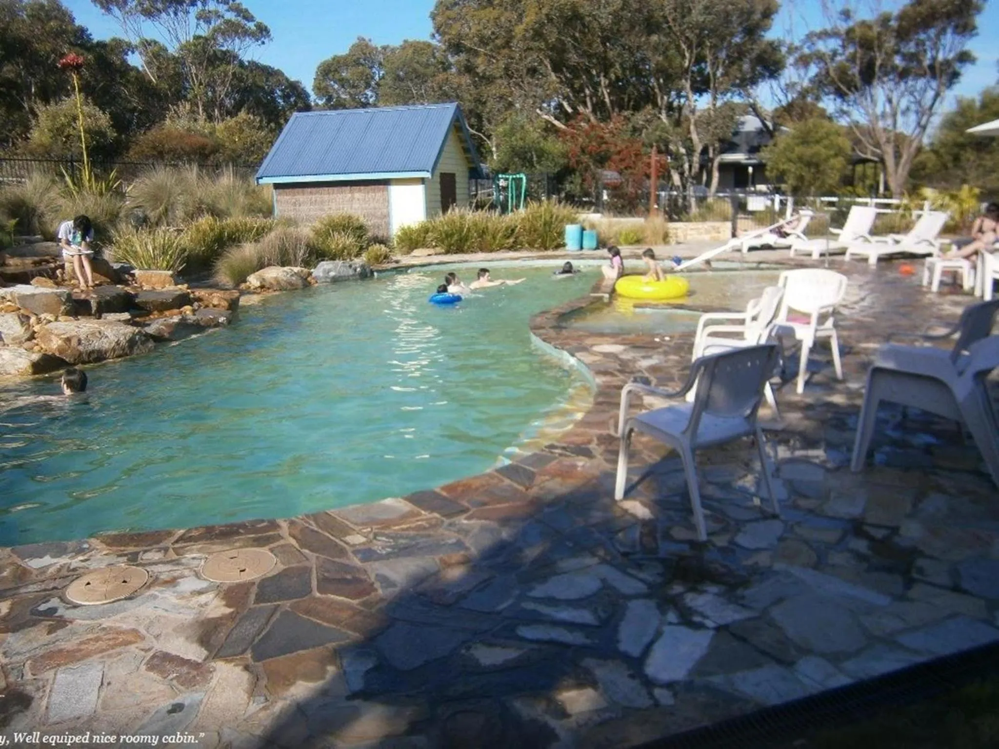 Swimming pool in The Lakes Beachfront Holiday Park