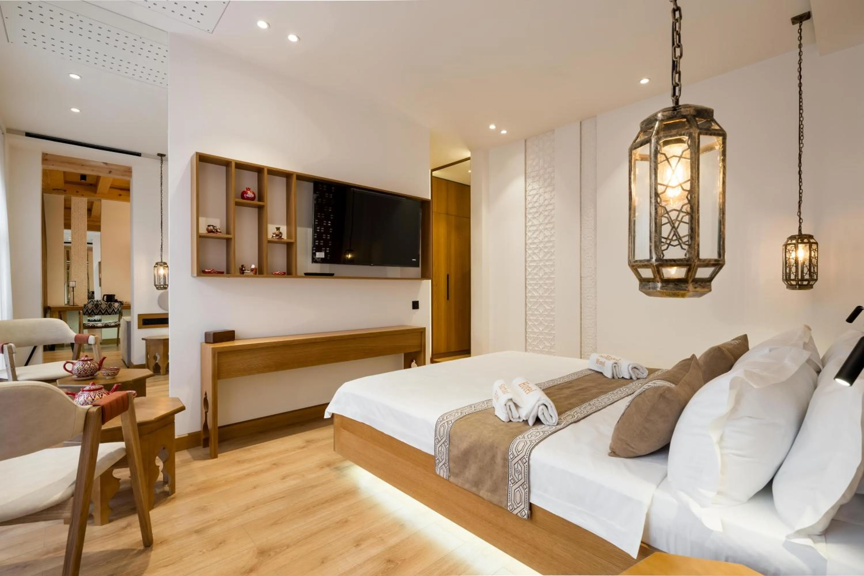 Photo of the whole room, Bed in Sarhad Hotel