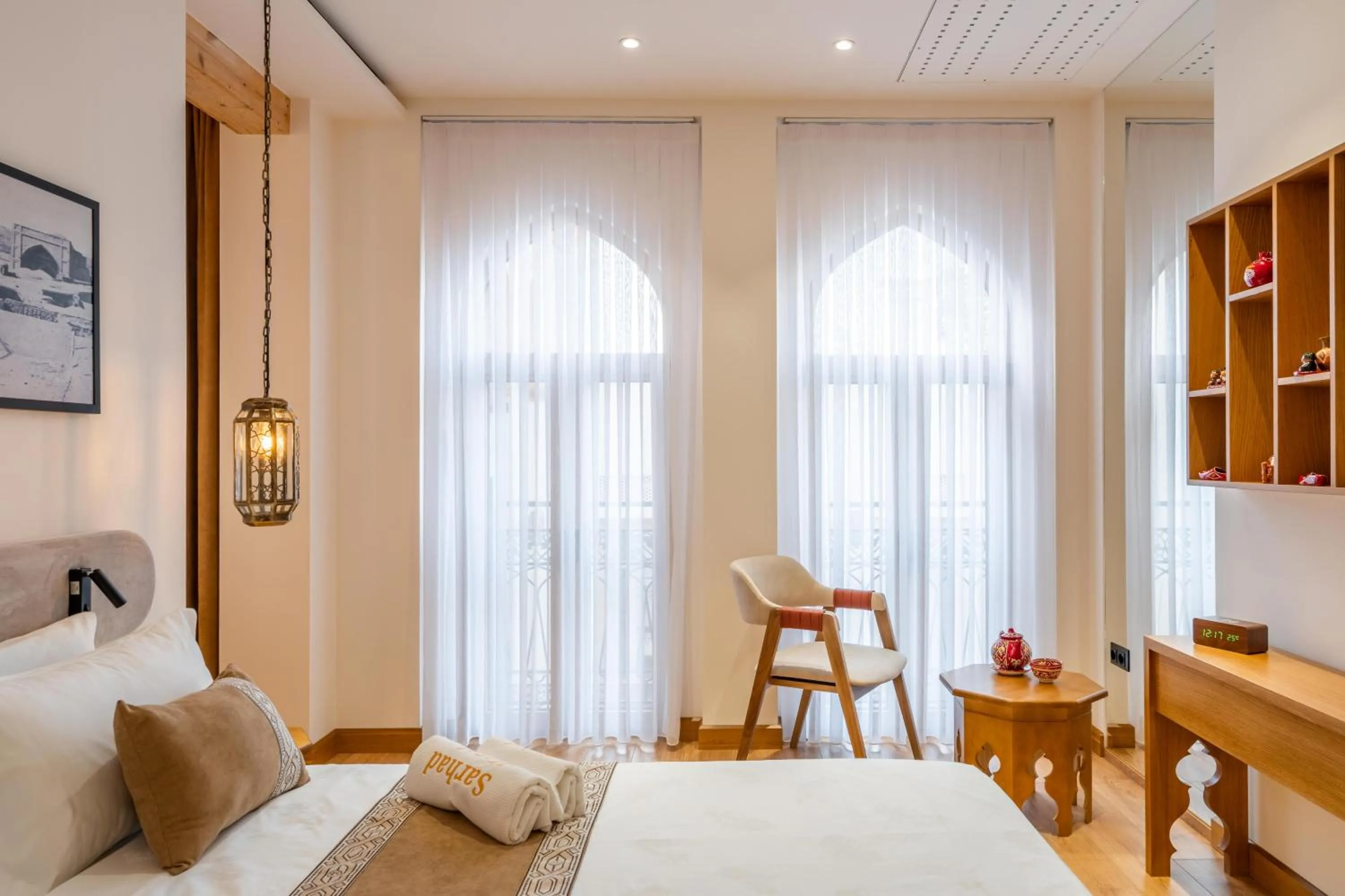 Photo of the whole room, Bed in Sarhad Hotel