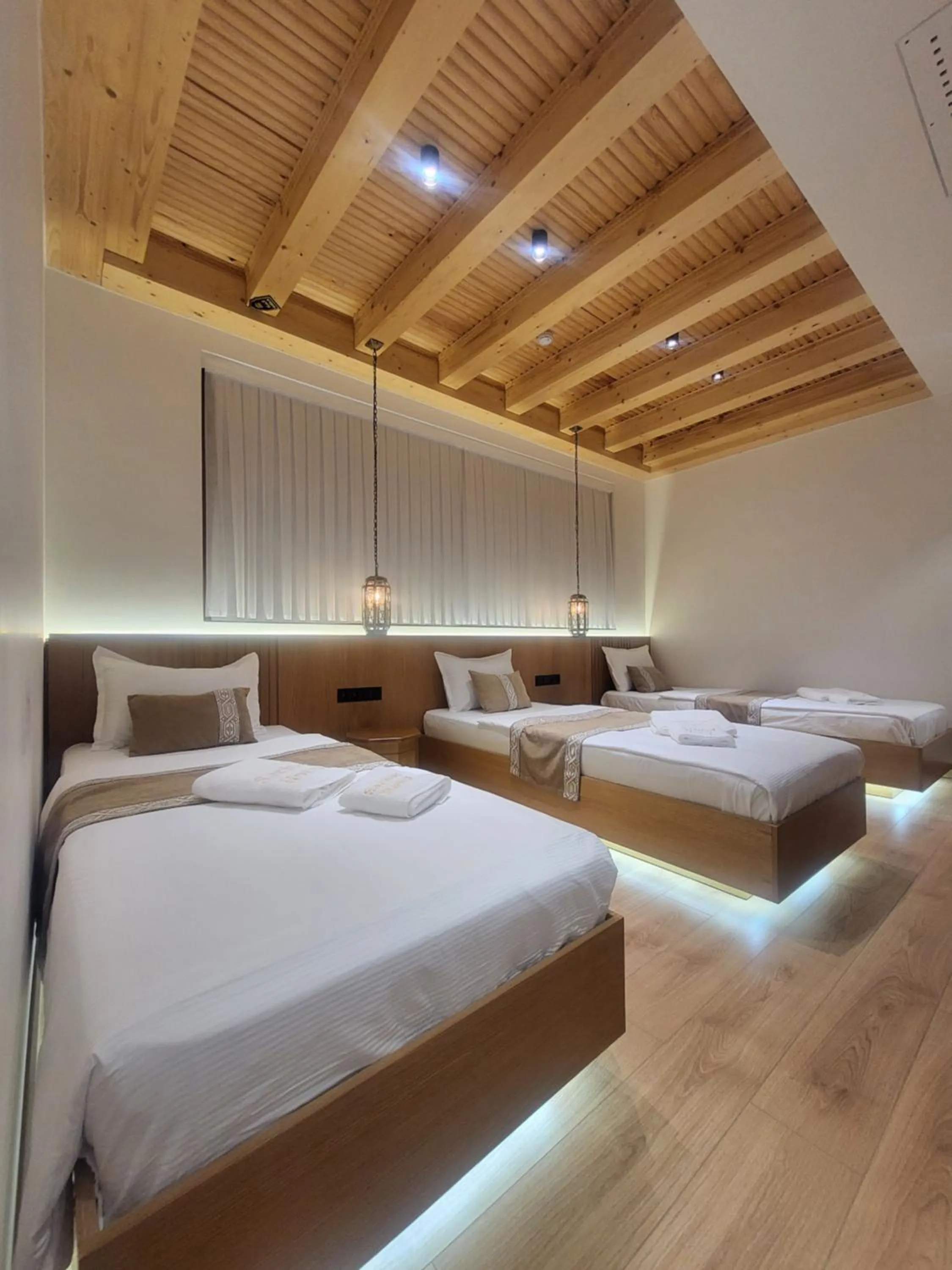 Photo of the whole room, Bed in Sarhad Hotel