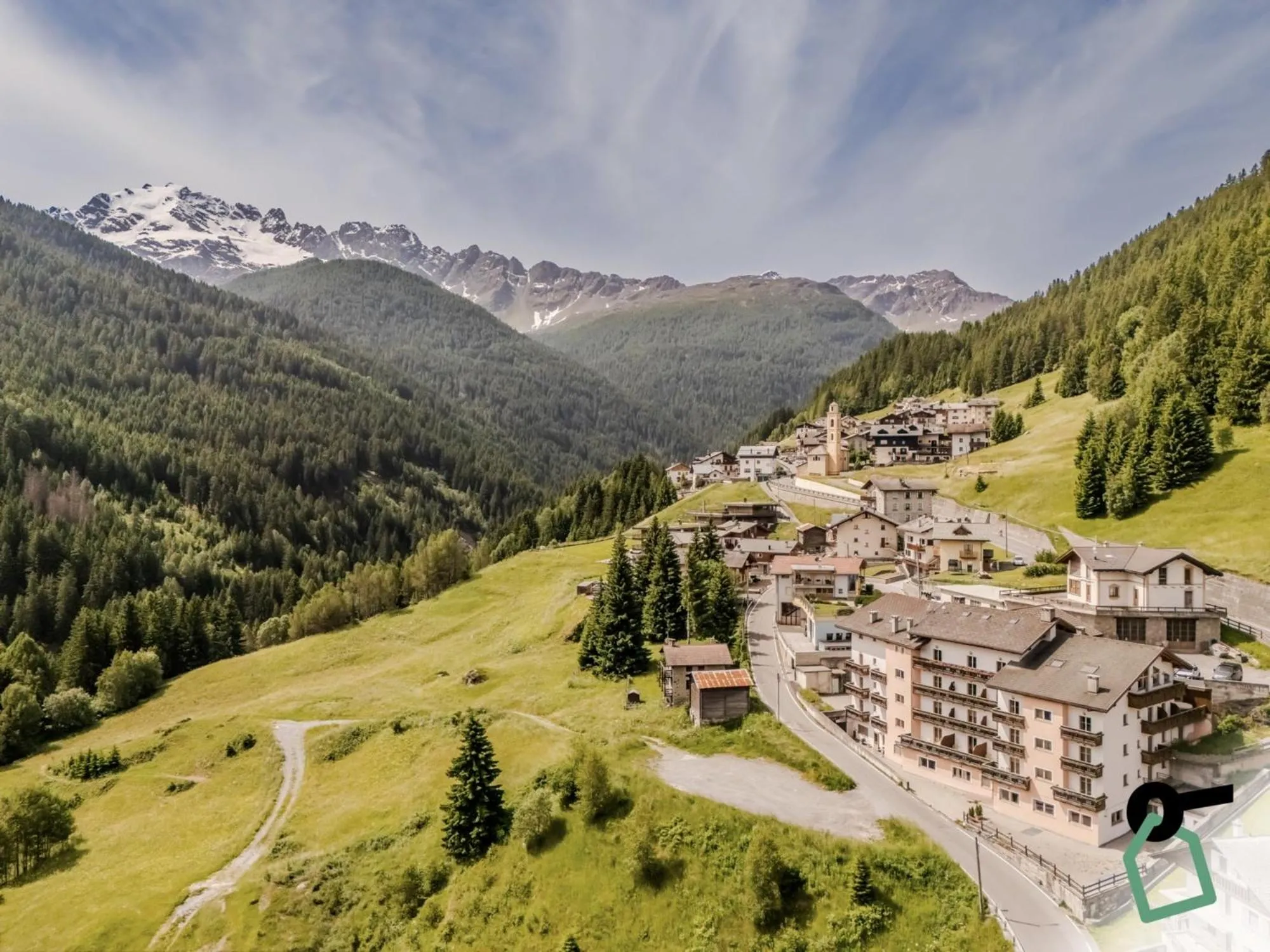 Bird's eye view in Hotiday Bormio Valdidentro