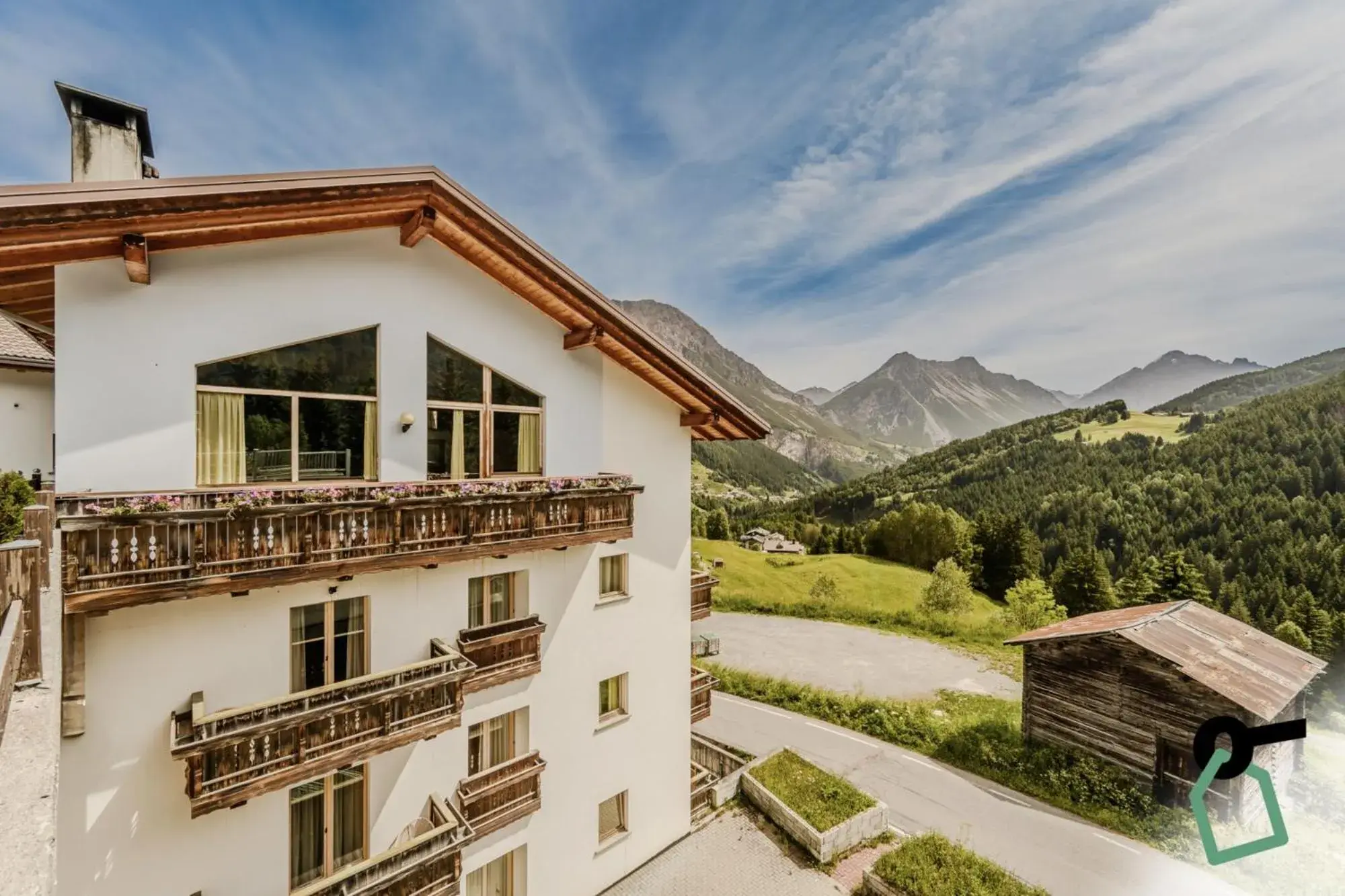Property building in Hotiday Bormio Valdidentro Property building in Hotiday Bormio Valdidentro