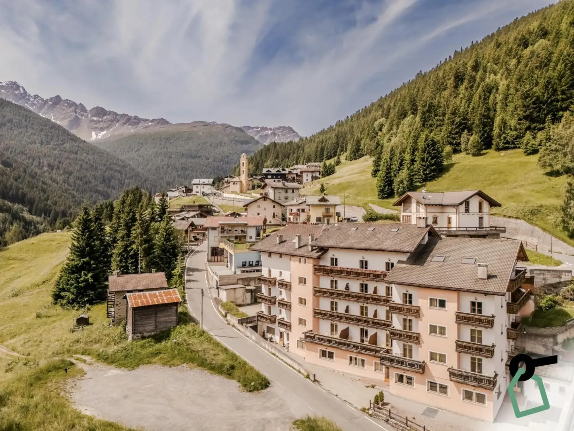 Property building in Hotiday Bormio Valdidentro Property building in Hotiday Bormio Valdidentro