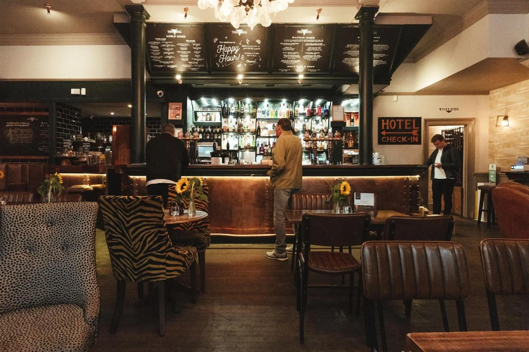 Lounge or bar in The Bull and The Hide