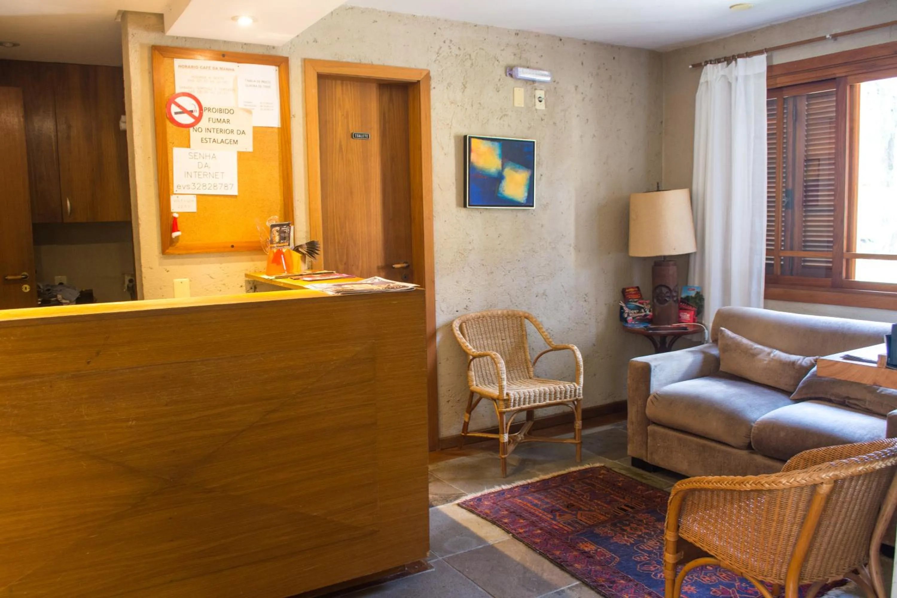 Lobby or reception in Estalagem Vila Suzana - Quadra de Beach Tennis Indoor