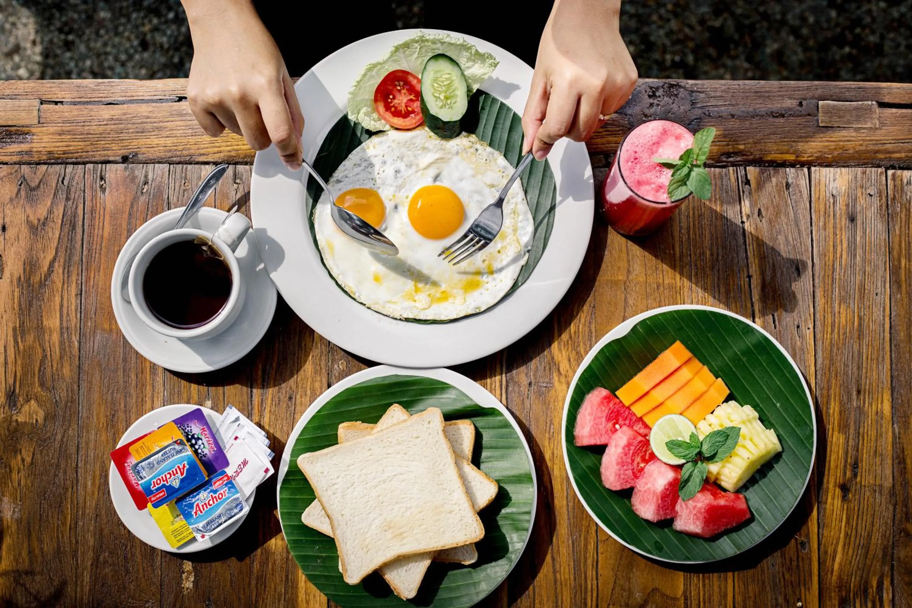 Continental breakfast in Ti Amo Bali