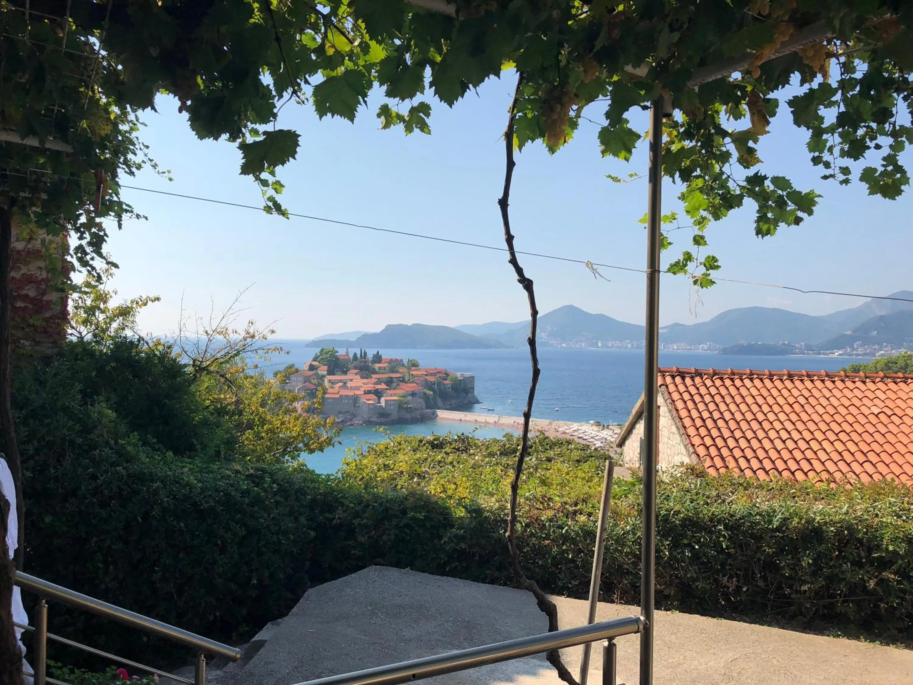 Sea view in Apartments Sveti Stefan MNE