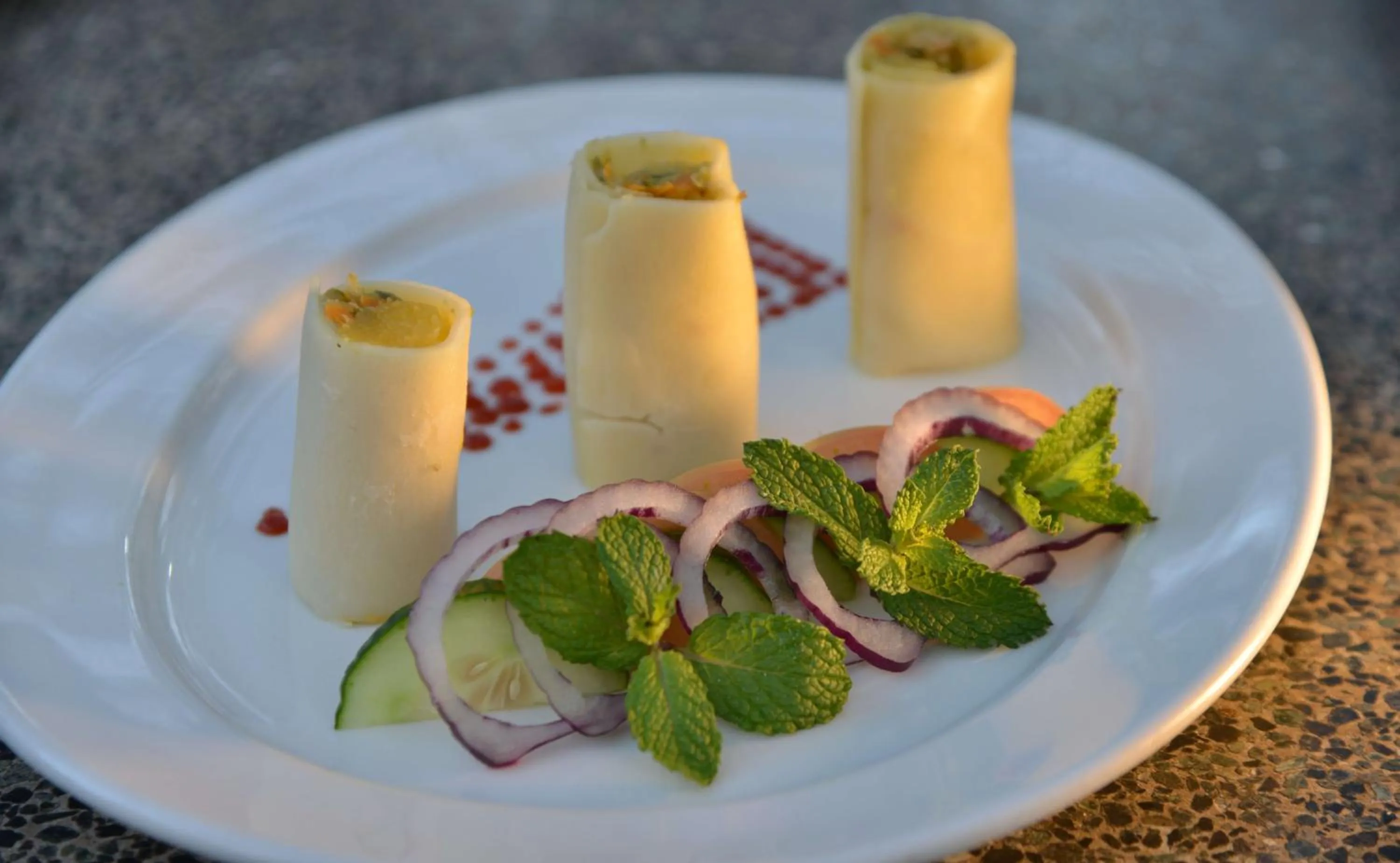 Food close-up in Cresta Churchill Hotel