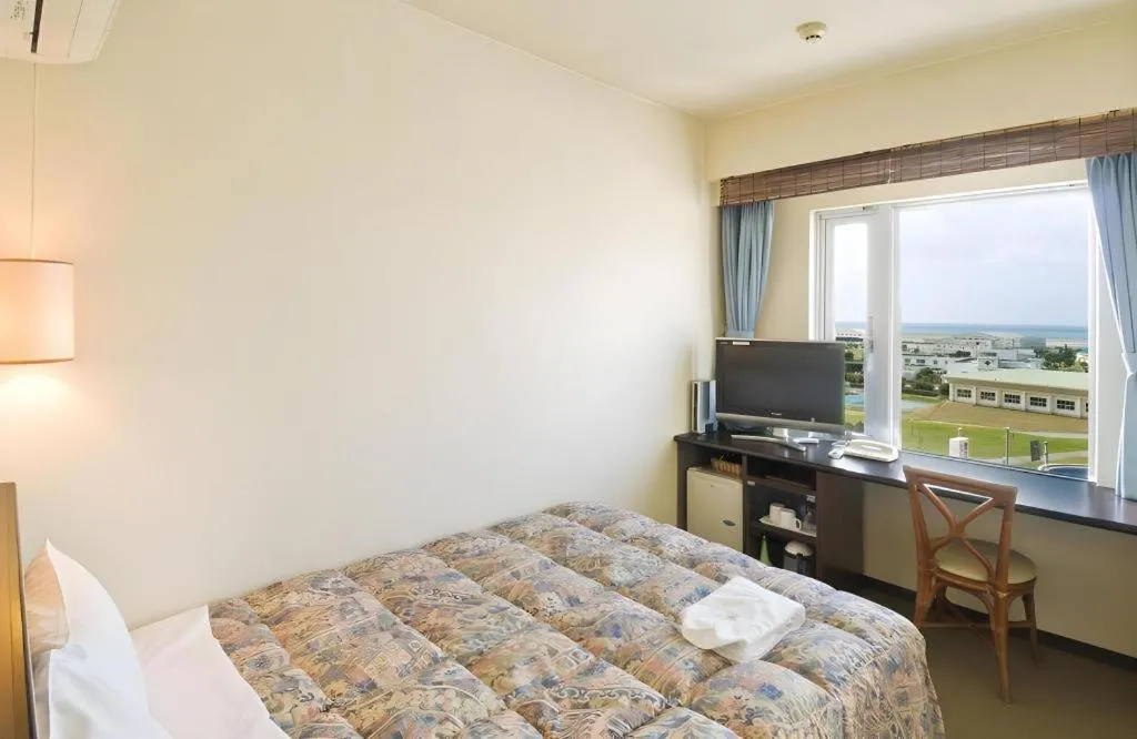 Bed in Hotel Gran View Okinawa