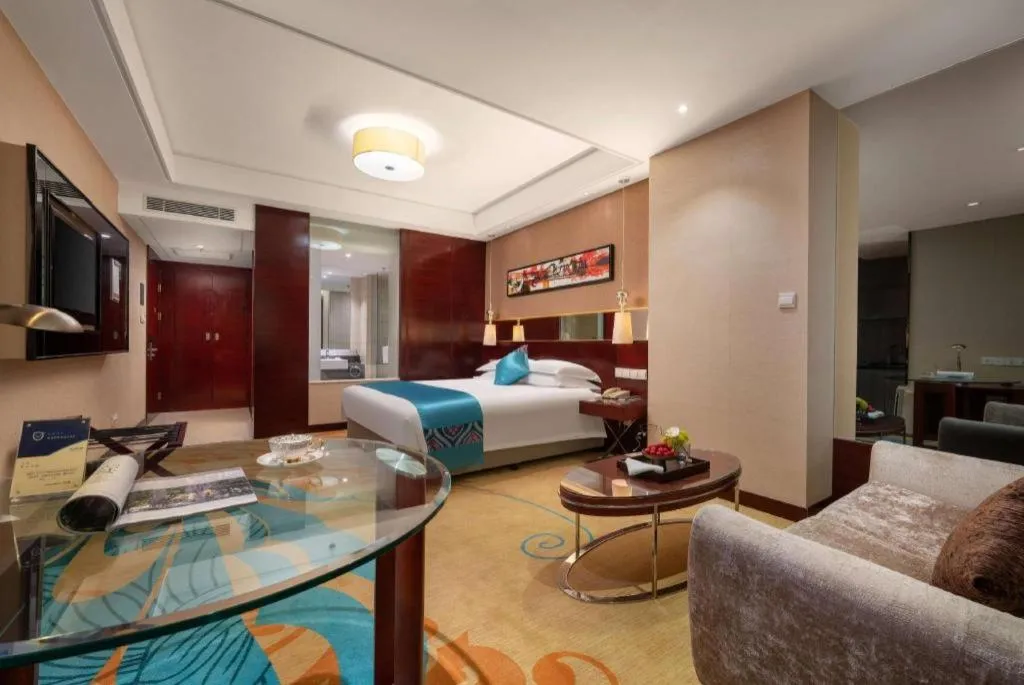 Bed in Ramada by Wyndham Zibo