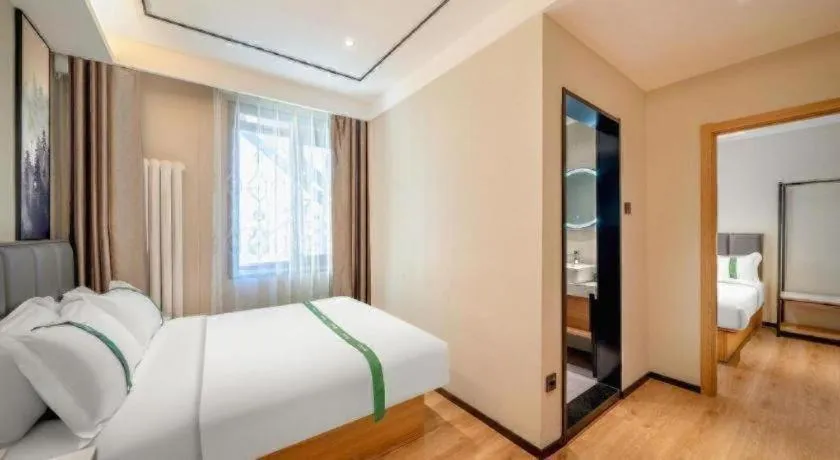 Bed in GreenTree Inn Harbin Central Avenue