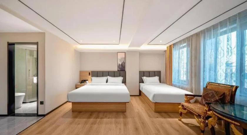 Bed in GreenTree Inn Harbin Central Avenue