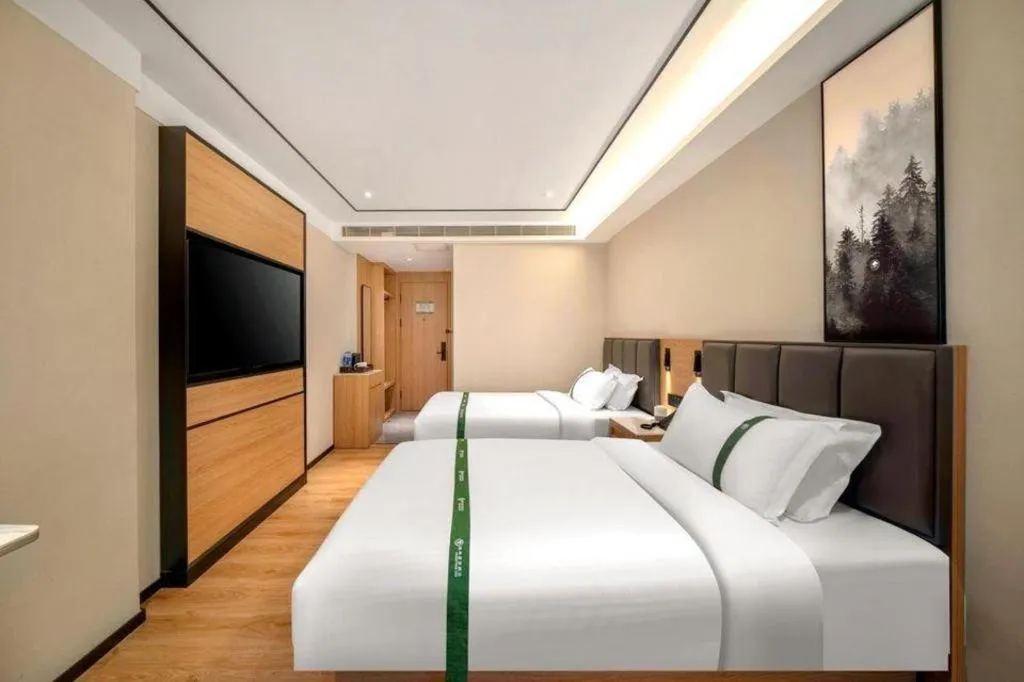 Bed in GreenTree Inn Harbin Central Avenue