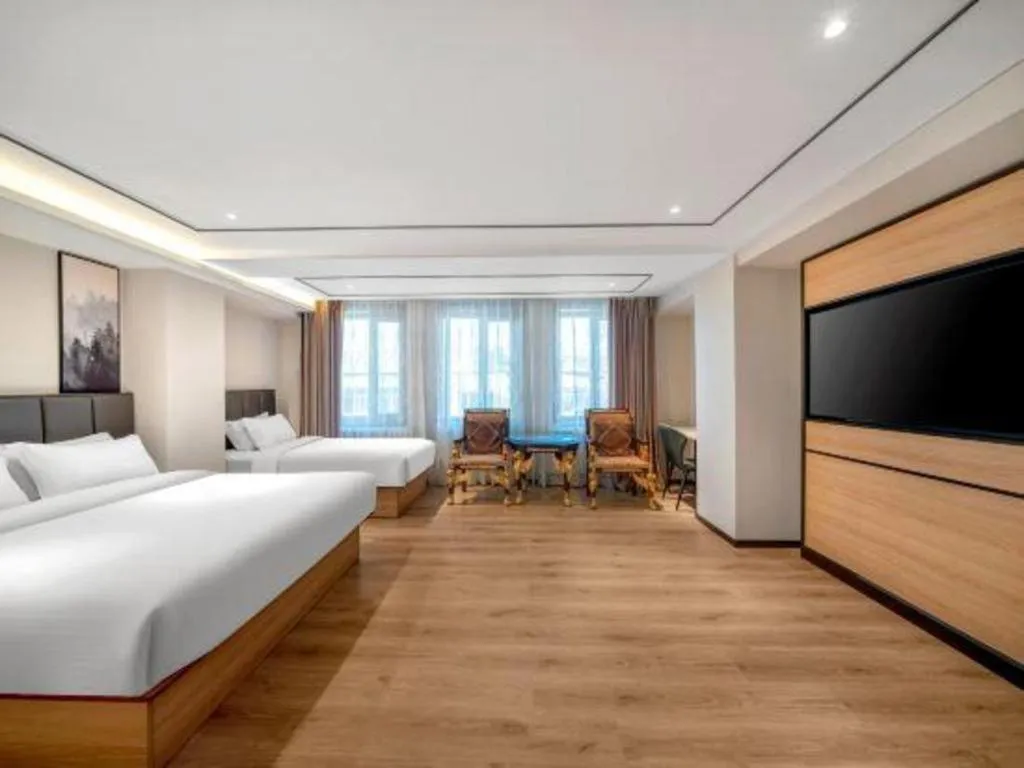 Bed in GreenTree Inn Harbin Central Avenue