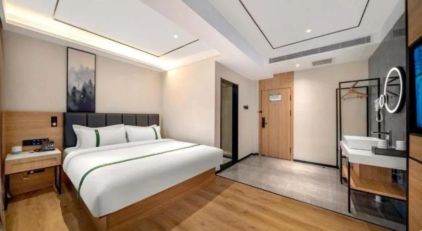 Bed in GreenTree Inn Harbin Central Avenue