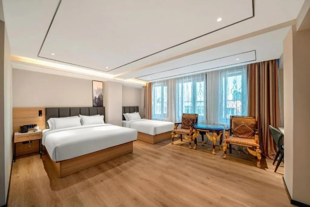 Bed in GreenTree Inn Harbin Central Avenue