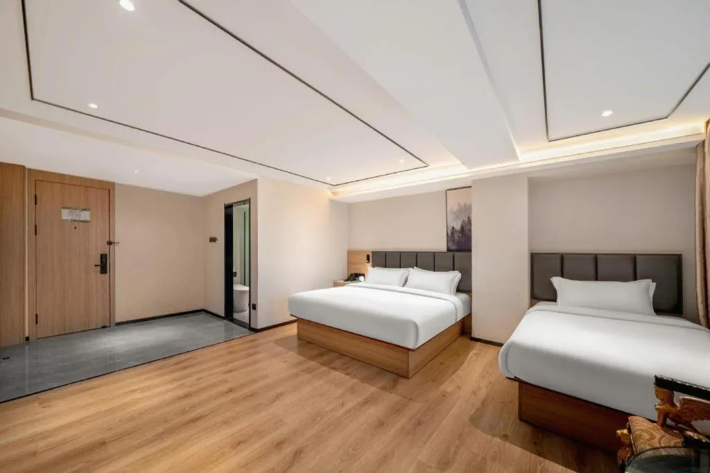 Bed in GreenTree Inn Harbin Central Avenue