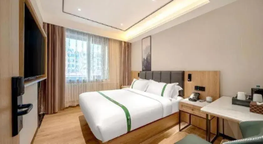 Bed in GreenTree Inn Harbin Central Avenue Bed in GreenTree Inn Harbin Central Avenue