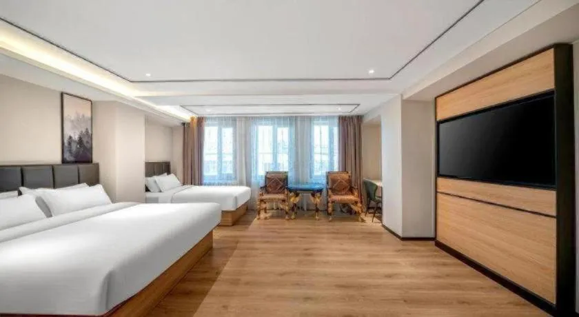 Bed in GreenTree Inn Harbin Central Avenue