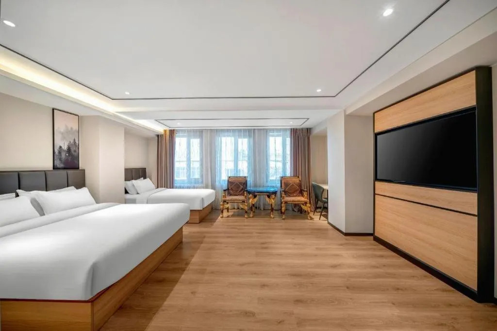 Bed in GreenTree Inn Harbin Central Avenue