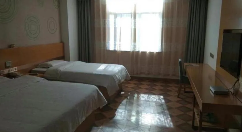 Bed in GreenTree Inn Rizhao Train Station