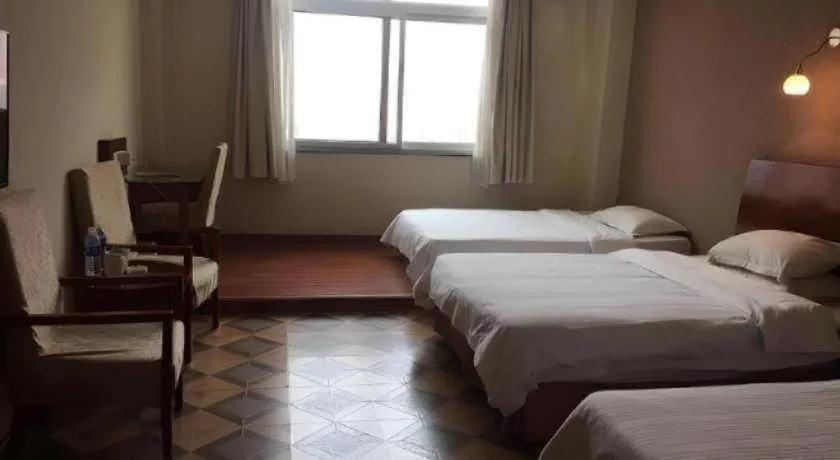 Bed in GreenTree Inn Rizhao Train Station