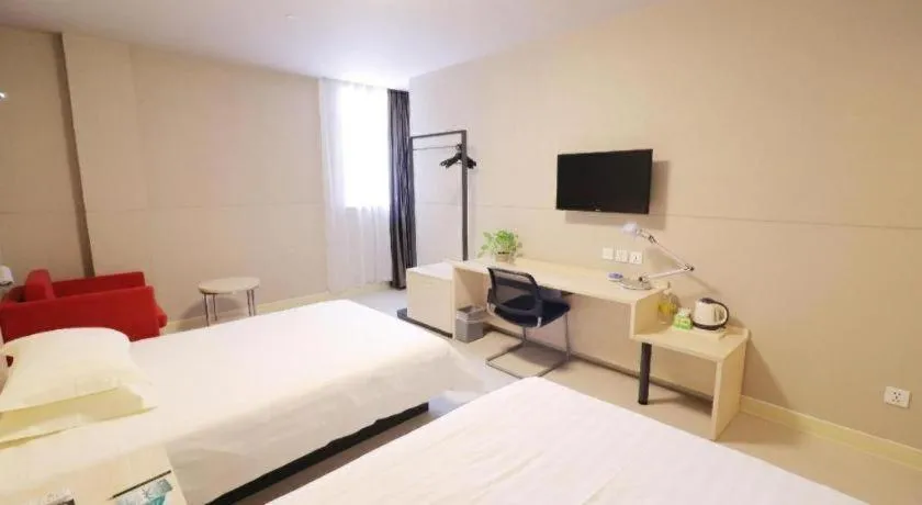 Bed in Jinjiang Inn Shanghai Minhang Zhuanqiao