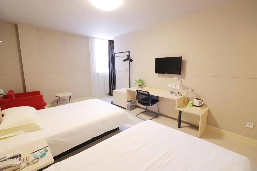 Bed in Jinjiang Inn Shanghai Minhang Zhuanqiao