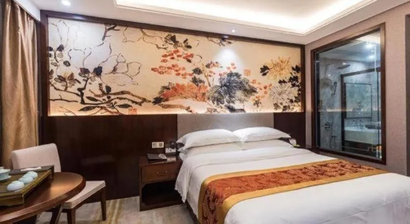 Bed in Nan Guo Hotel