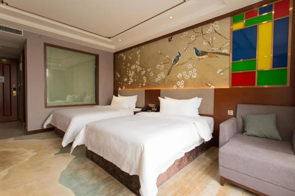 Bed in Nan Guo Hotel