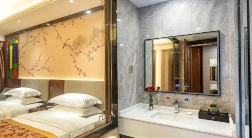 Bed in Nan Guo Hotel