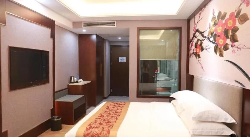 Bed in Nan Guo Hotel