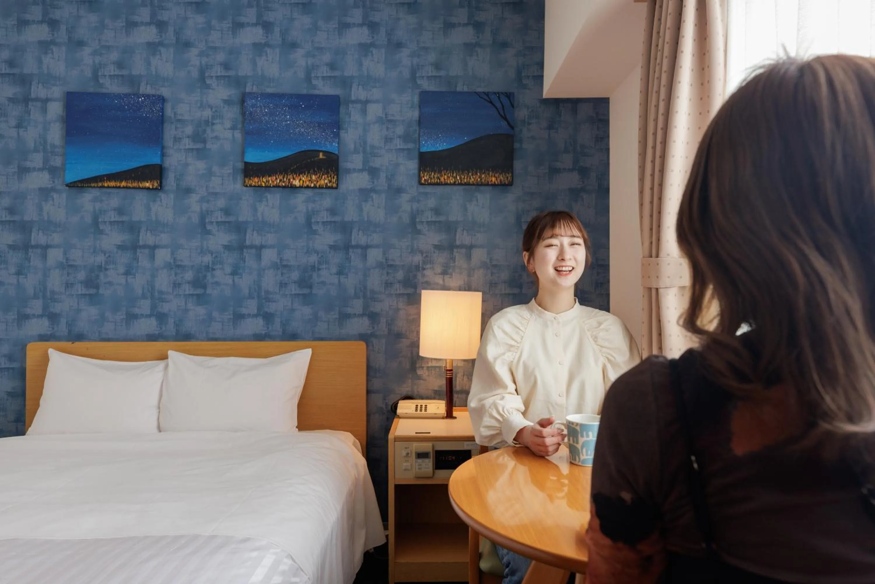 People, Bed in Ashibetsu Onsen Starlight Hotel
