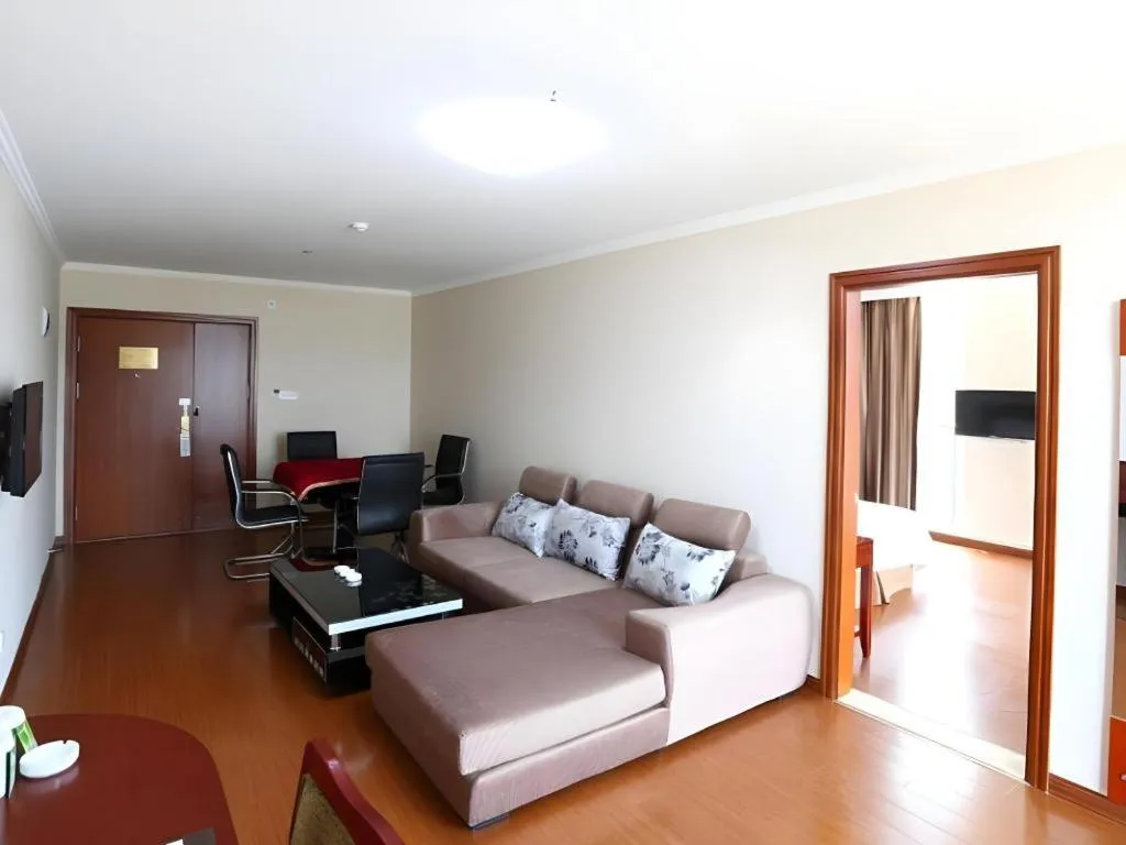 Bed in GreenTree Inn Jiaxing Zhongan Business Hotel