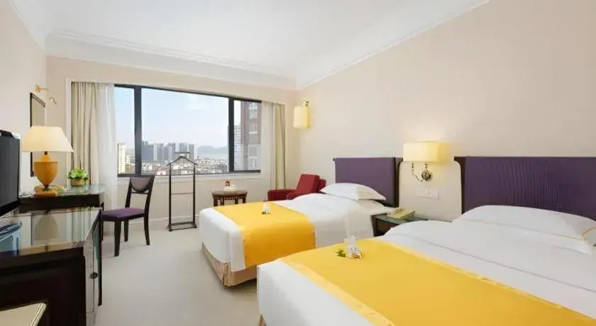 Bed in Shantou Golden Gulf Hotel Bed in Shantou Golden Gulf Hotel