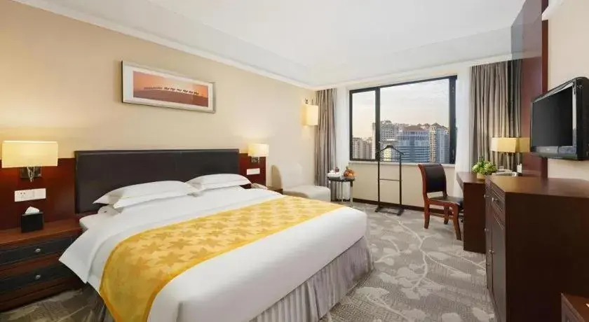 Bed in Shantou Golden Gulf Hotel Bed in Shantou Golden Gulf Hotel