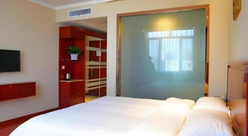 Bed in GreenTree Inn Hebei Langfang Bazhou Railway Station West Yingbin Road Express Hotel